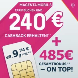[Sim-Only] 735€ Boni 🔥 Original Telekom Magenta Allnet mit 30GB 5G ab eff. 9,33€ mtl. - MagentaEINS fähig + Schweiz Roaming!