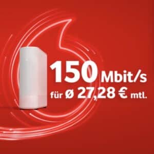 [Eff. 27,28€ mtl. dank 250€ Cashback] Vodafone GIGAZUHAUSE  150 (150 Mbit/s Kabel)
