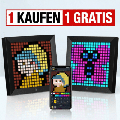 Divoom Pixoo Pixel Art Digitaler Bilderrahmen