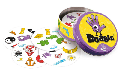 Dobble Classic Familienspiel offen mit Karten