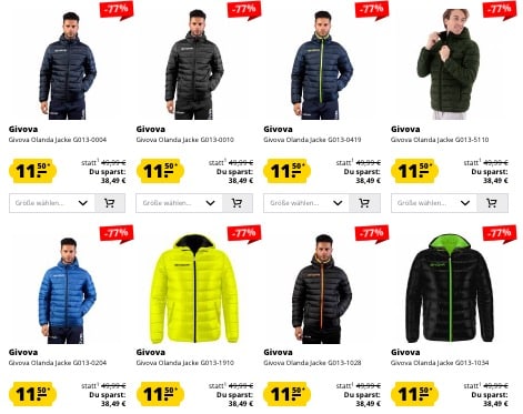 Givova Jacke Olanda