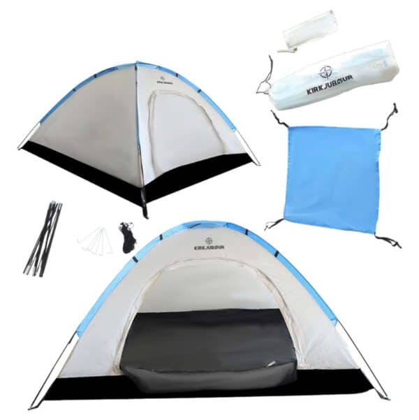 KIRKJUBUR 22Vindr22 2 Personen Camping Zelt weiss  SportSpar 2026 03 06 14 09 05