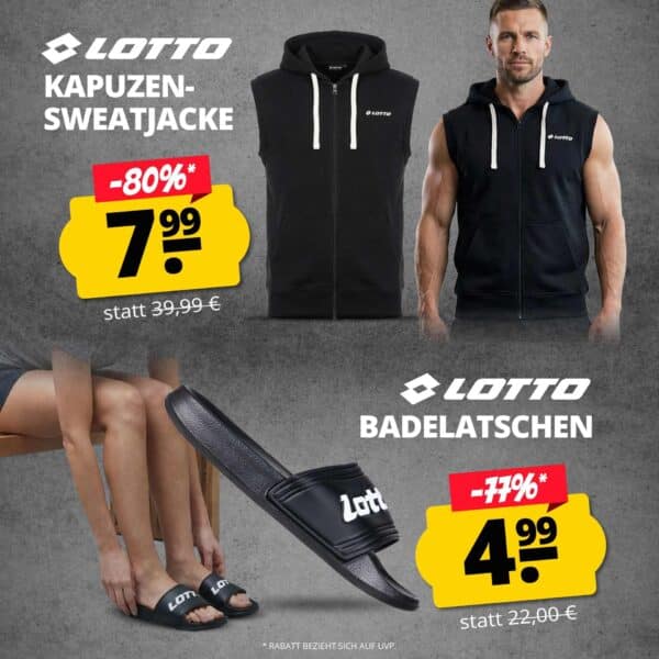Lotto Kapuzensweatjacke Badelatschen MOB DEU