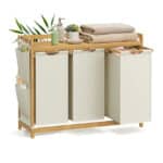 🧺 Songmics Wäschesammler (Bambus, 3x 50 Liter, bis 45 kg belastbar)