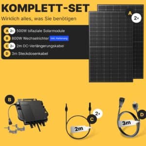 Solakon 1000W Balkonkraftwerk   Balkonkraftwerk 800W komplett Steckdose   neuester 800 Watt Wechselrichter   Solaranlage Kompl 2026 03 10 14 00 24