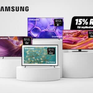 🥳 15% Direktabzug auf Samsung TVs 🔥 z.B. 65" OLED-TV