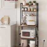 Vasagle Küchenregal mit 4 Steckdosen und 5 Ablagen