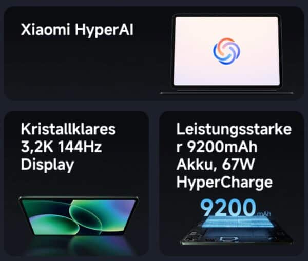 XIAOMI Pad 8 Pro Tablet 112 Zoll 8GB RAM  256GB Speicher Snapdragon 8 Elite Mobile Platform 9200mAh Akku 144Hz Display  2026 03 01 11 20 18