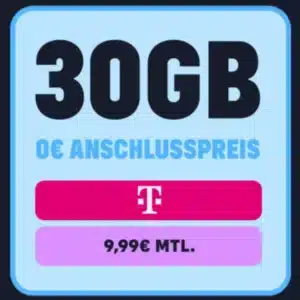 Mobilfunk.de 📲 30GB TELEKOM 5G für 9,99€ | 0€ Anschlussgebühr +  50 GB Datendepot