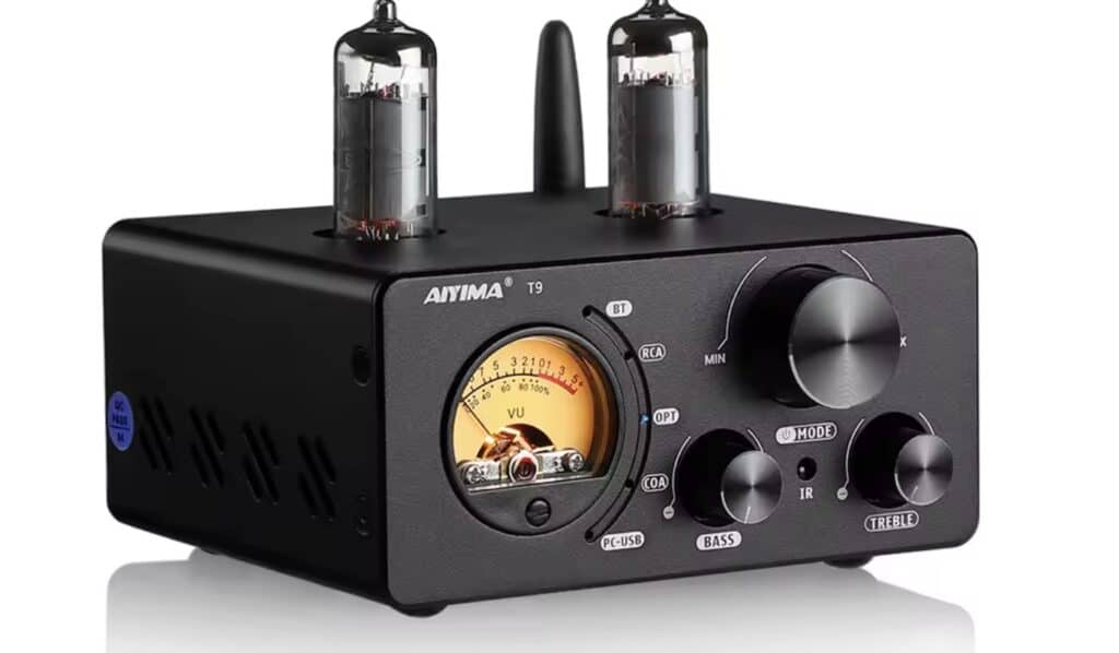 AIYIMA Tube T9 Bluetooth 5.0 6K4 Vakuumrohrverstaerker USB DAC 100W Stereo Empfaenger AMP CoaxOpt HiFi Home  2