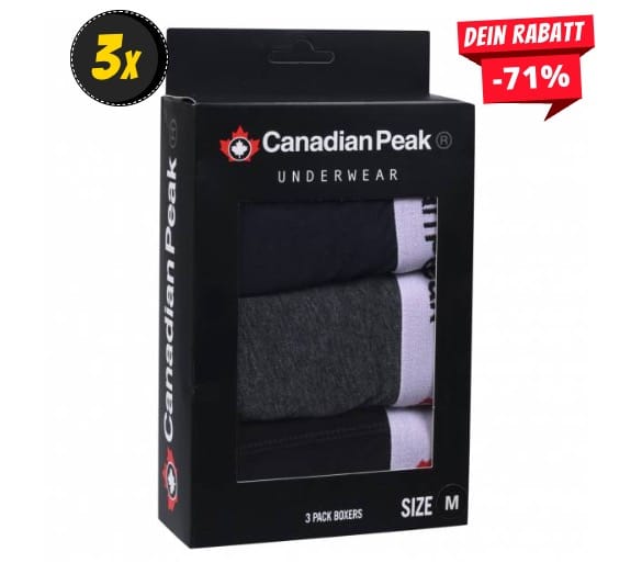 Canadian Peak Herren Boxershorts im 3er Pack Canadian Peak Herren Boxershorts im 3er Pack