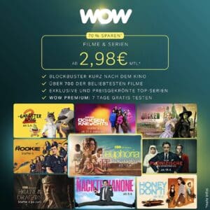 WOW (Sky) Filme & Serien 🍿 NUR 2,98€ mtl., z.B. Blood & Sinners, Lord of the Flies, Nobody 2, The White Lotus & mehr