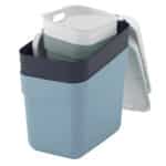 🗑️ 4-teiliges Mülleimer-Set von Curver (mit Deckel, stapelbar)