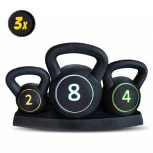 SPORTINATOR Power Kettlebell 3er Set