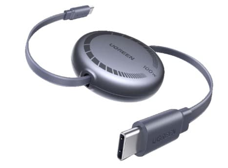 UGREEN Einziehbares USB C Kabel 100W 1m USB C Kabel Grau UGREEN Einziehbares USB C Kabel 100W 1m USB C Kabel Grau