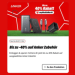 ⚡ Bis zu 40% Direktabzug auf Ladeprodukte von Anker 🔋
