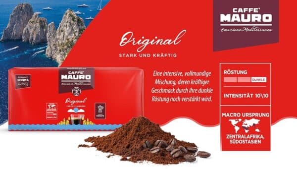 Caffe Mauro Torrefazione Original   1kg gemahlener Kaffee