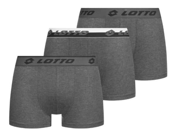 Lotto Retro Herren Boxershorts 3er Pack grau