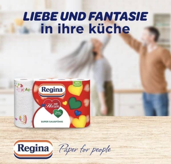 Regina mit Herzen Haushaltstuecher   32 Rollen Packung