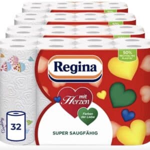 Regina mit Herzen Kuechenrolle