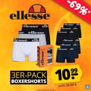 ellesse Herren Boxershorts 3er Pack