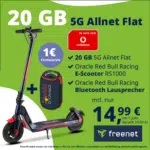 [Eff. 2,98€ mtl.] 🛴 Red Bull E-Scooter + Bluetooth Lautsprecher für 1€ + 20GB Vodafone 5G für 14,99€ mtl.