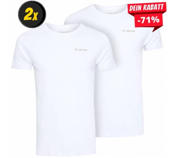 otto Herren Unterhemden T Shirt 2er Pack weiss