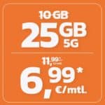 [0€ Anschlusspreis] simyo 5G Telefonica Allnets mit z.B. 25GB für 6,99€ mtl. (auch mtl. kündbar) | 35GB für 7,99€ | 50GB eff. 6,99€ dank Cashback