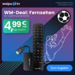 WM Finale 🔥 12 Monate waipu.tv Start für 4,99€ mtl. I Über 250 HD Sender inkl. waipu.tv 4K Stick (2. Generation) | Low-Latency-Technologie