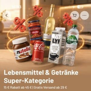 Amazon & Joybuy Aktion: 15€ sparen bei 45€ Einkauf