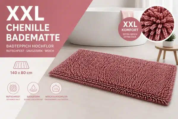XXL Chenille Badematte
