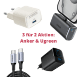 3 für 2 Aktion ⚡ auf Ladeprodukte von Anker & Ugreen 🔋