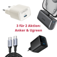 3 fuer 2 Aktion auf Ladeprodukte von Anker Ugreen