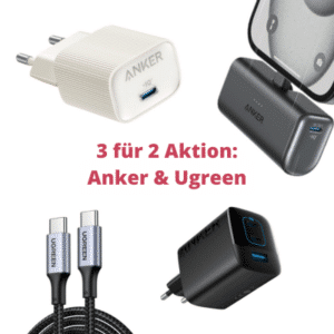 3 fuer 2 Aktion auf Ladeprodukte von Anker Ugreen