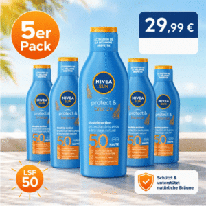 5er Pack NIVEA Sun Sonnenmilch Protect & Bronze