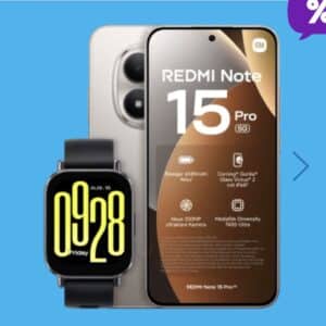 Redmi Note 15 Pro 5G & Watch 5 Active für 7€ mit blau (o2) 40GB 5G für nur 14,99€ mtl.