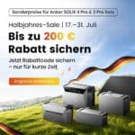 Bis zu 200€ Extra-Rabatt & Gratis-Zubehör im Halbjahres-Sale bei SolarMars (versch. Solarspeicher und Balkonkraftwerke)