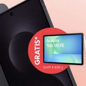 😲 Samsung Galaxy S25 Edge für 9,95€ + GRATIS Galaxy Tab S10 FE mit o2 Mobile Unlimited M für 29,99€