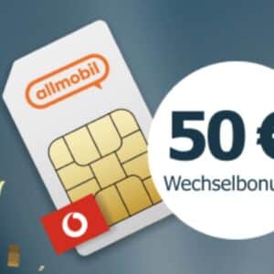 50€ Wechselbonus! 🎉 50GB 5G Vodafone Allnet für 7,99€ mtl. | 0,00€ Anschlusskosten | eff. 5,91€