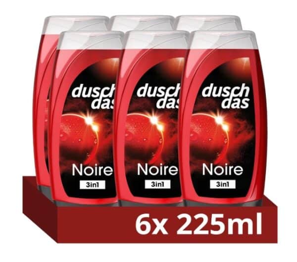 Duschdas Duschgel Noire   6x225 ml