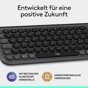 Logitech POP ICON KEYS kabellose Bluetooth Tastatur
