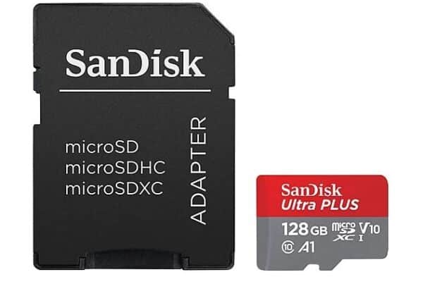 SANDISK Ultra PLUS microSDXCUHSIKarte Micro SDXC Speicherkarte 128 GB