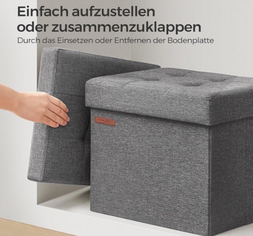 SONGMICS Aufbewahrungshocker SONGMICS Aufbewahrungshocker