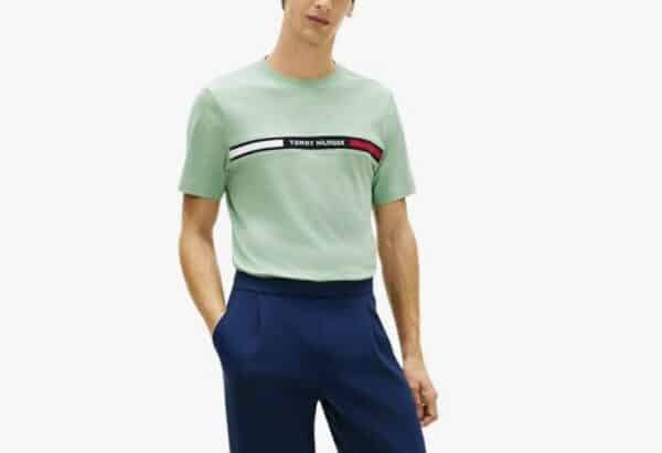 Tommy Hilfiger Herren T Shirt Kurzarm Rundhalsausschnitt