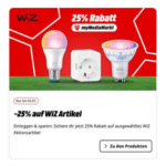 [Endet heute] 25% Direktabzug auf Wiz Produkte (ausgewählte Artikel) 🌈💡 z.B. Lightstrips, Light Bars, Leuchten & mehr