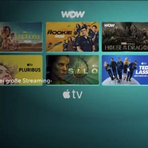 WOW Filme & Serien + Apple TV für 9,95 € mtl. | Alles von WOW (Filme & Serien + Live-Sport) für 34,97 € mtl.