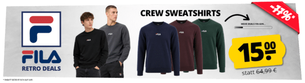 HB FILA Retro Deals Crew Sweatshirts AFFILIATE DEU