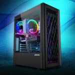 Sharkoon RGB Wave ATX Gaming PC Gehäuse inkl. 4 RGB-Lüfter