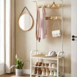👒 Garderobe & Schuhregal (mit 9 Haken, bis 80 kg belastbar)