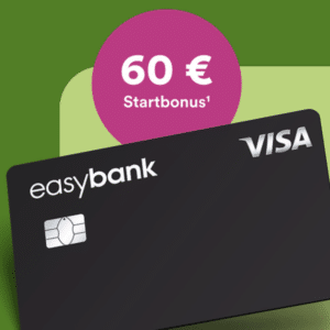 [60€ Bonus] 💸 easybank Visa Kreditkarte | Eine der besten Kreditkarten auf dem Markt (ehemals Barclays)